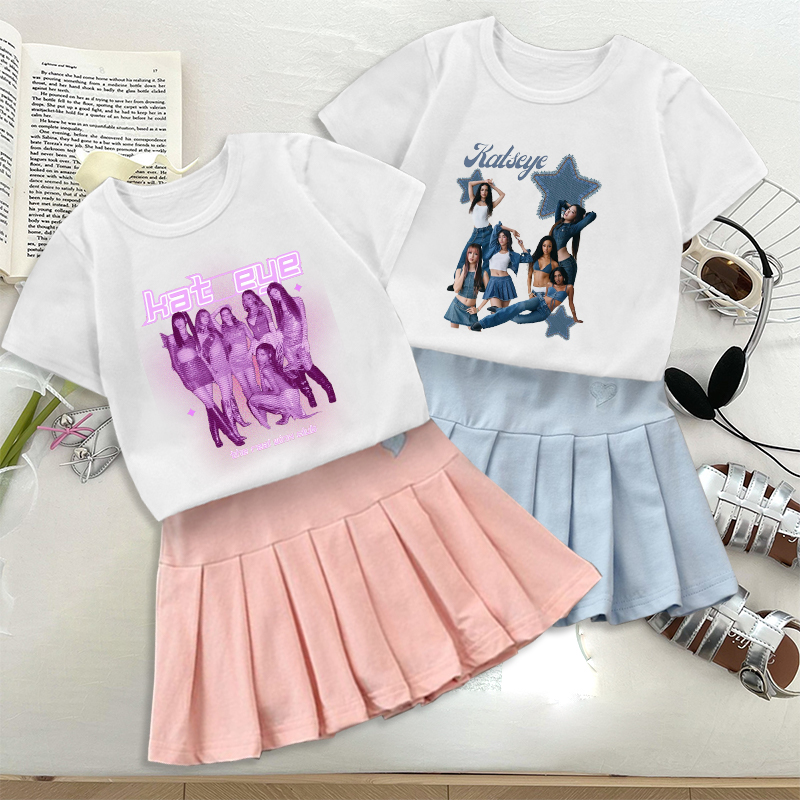 Moda K POP K-KATSEYE Tişört Pi - Embroidery Shirt incelemesi ve fiyatı