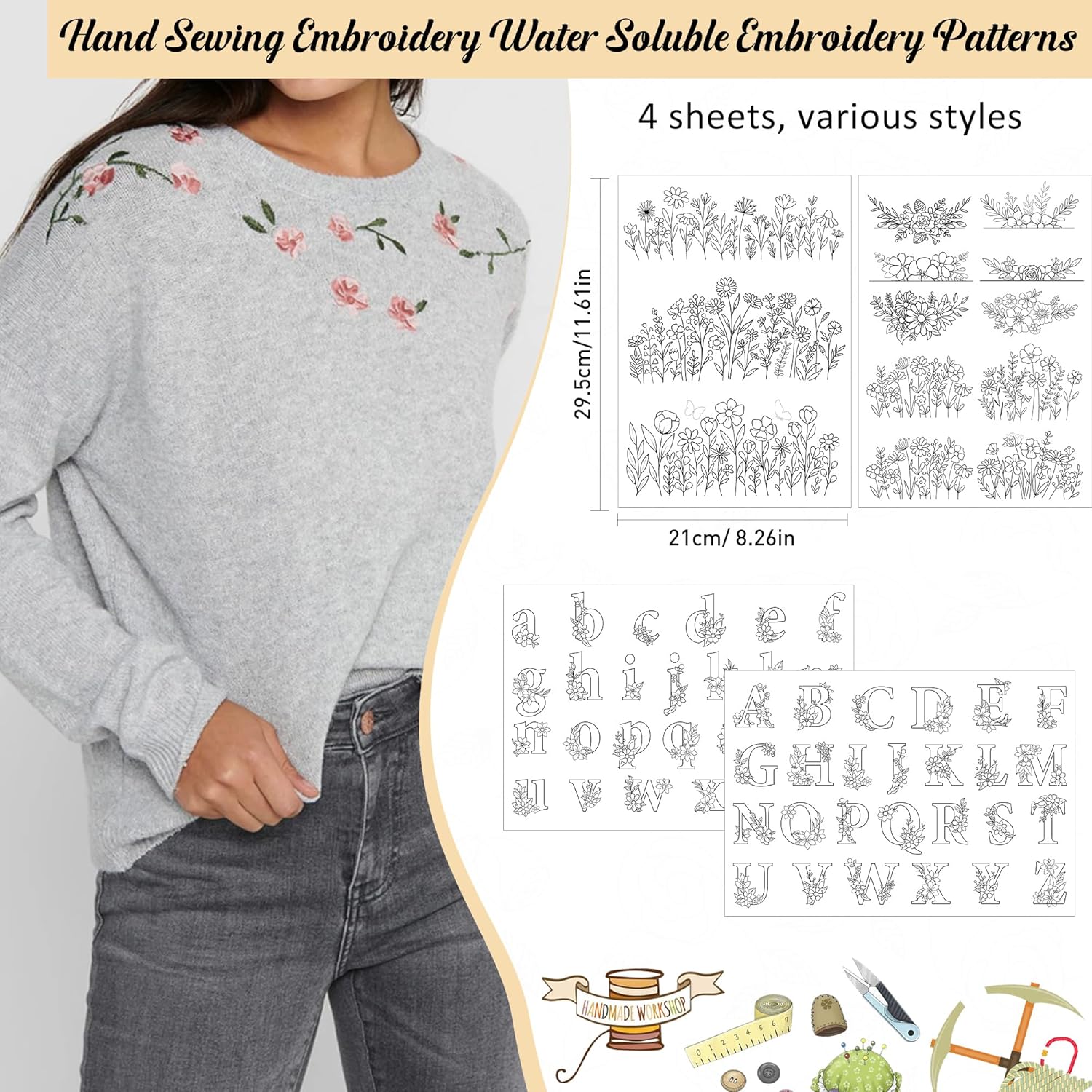 Yapışkanlı ve Dikilebilir Kır  - Embroidery Meaning incelemesi ve fiyatı