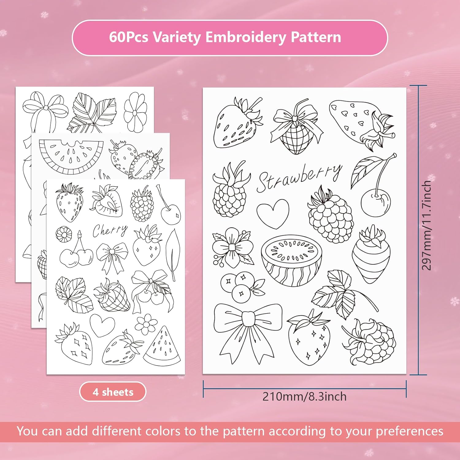 Önceden Basılmış Çilek Desenli - Embroidery Sheet incelemesi ve fiyatı