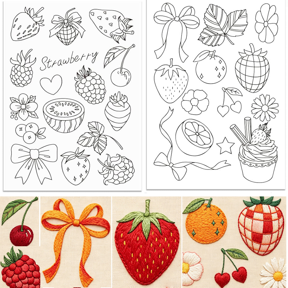 Önceden Basılmış Çilek Desenli - Embroidery Sheet incelemesi ve fiyatı
