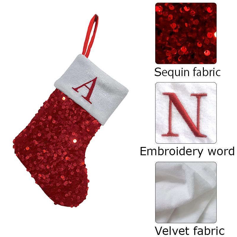 Kırmızı Pullu Noel Çorabı A Ha - Embroidery Xmas Stocking incelemesi ve fiyatı