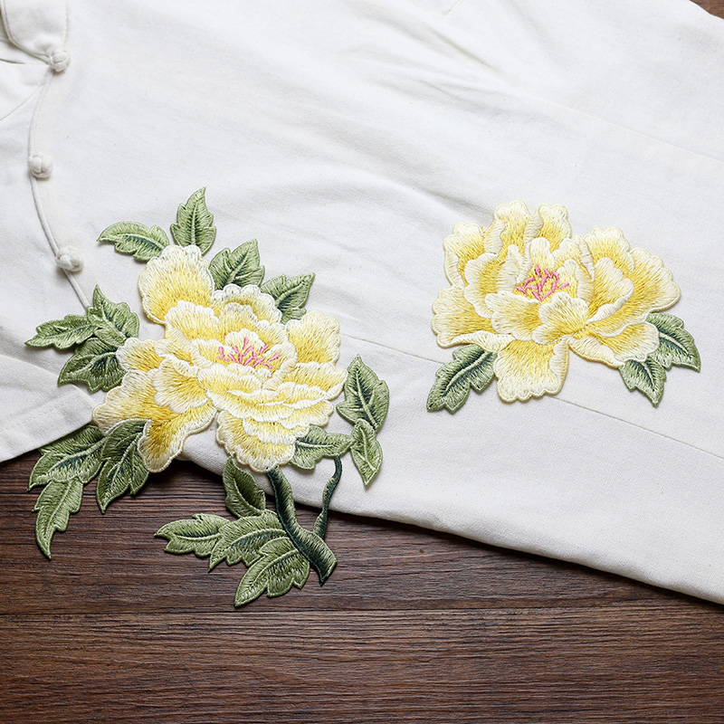 1 çift kırmızı pembe sarı nakı - Embroidery Yellow Dress incelemesi ve fiyatı