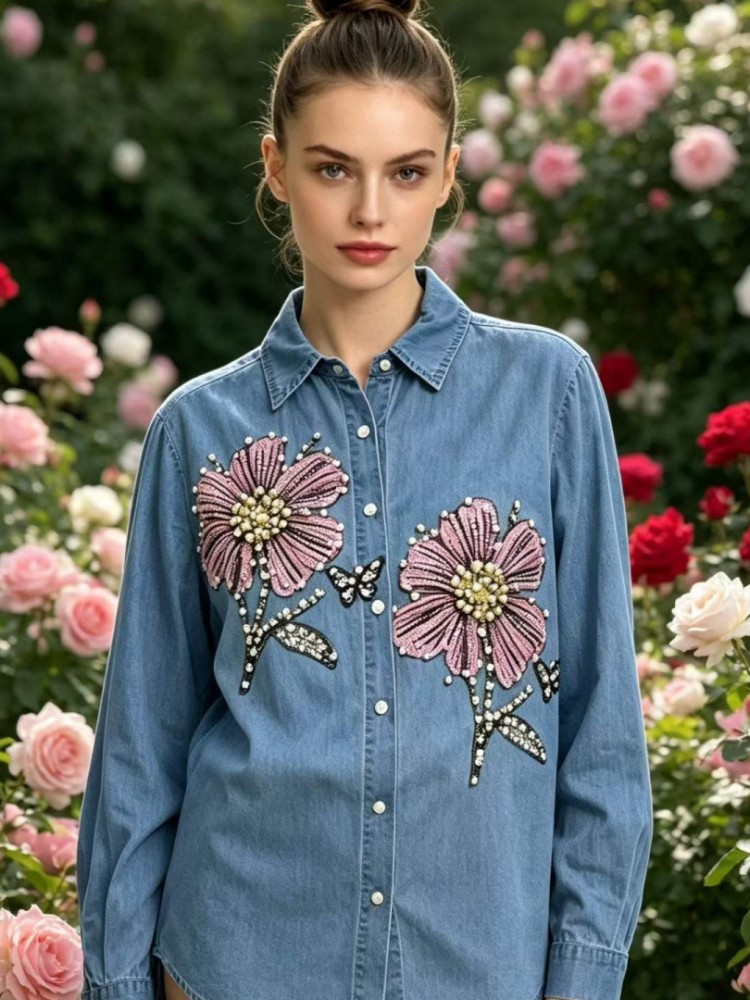 Kadın Denim Nakış Bluzlar İlkb - Embroidery Shirt incelemesi ve fiyatı