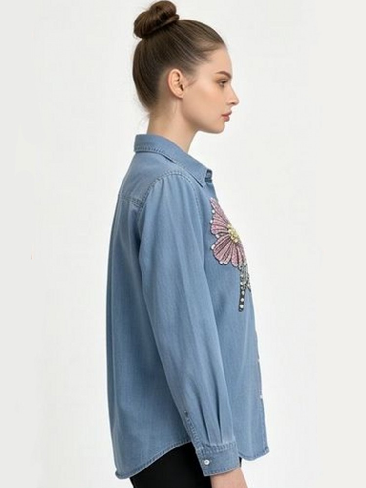 Kadın Denim Nakış Bluzlar İlkb - Embroidery Shirt incelemesi ve fiyatı