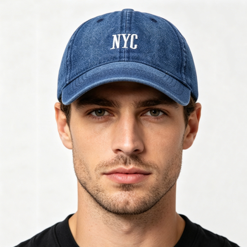 Klasik Retro Denim beyzbol şap - Embroidery Nyc incelemesi ve fiyatı