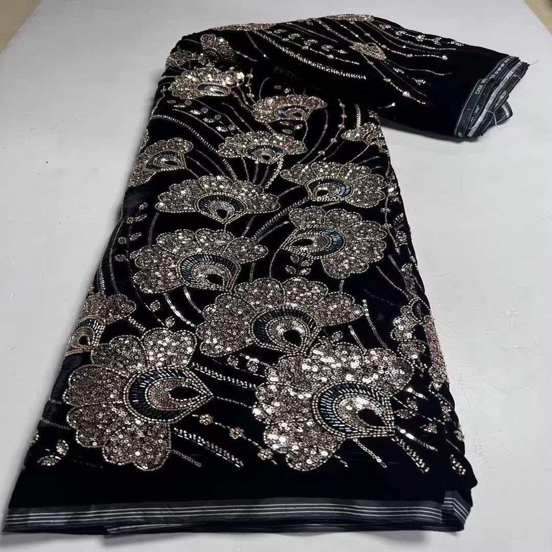5 yard Yeni kadife kumaş Pul b - Embroidery Beads incelemesi ve fiyatı