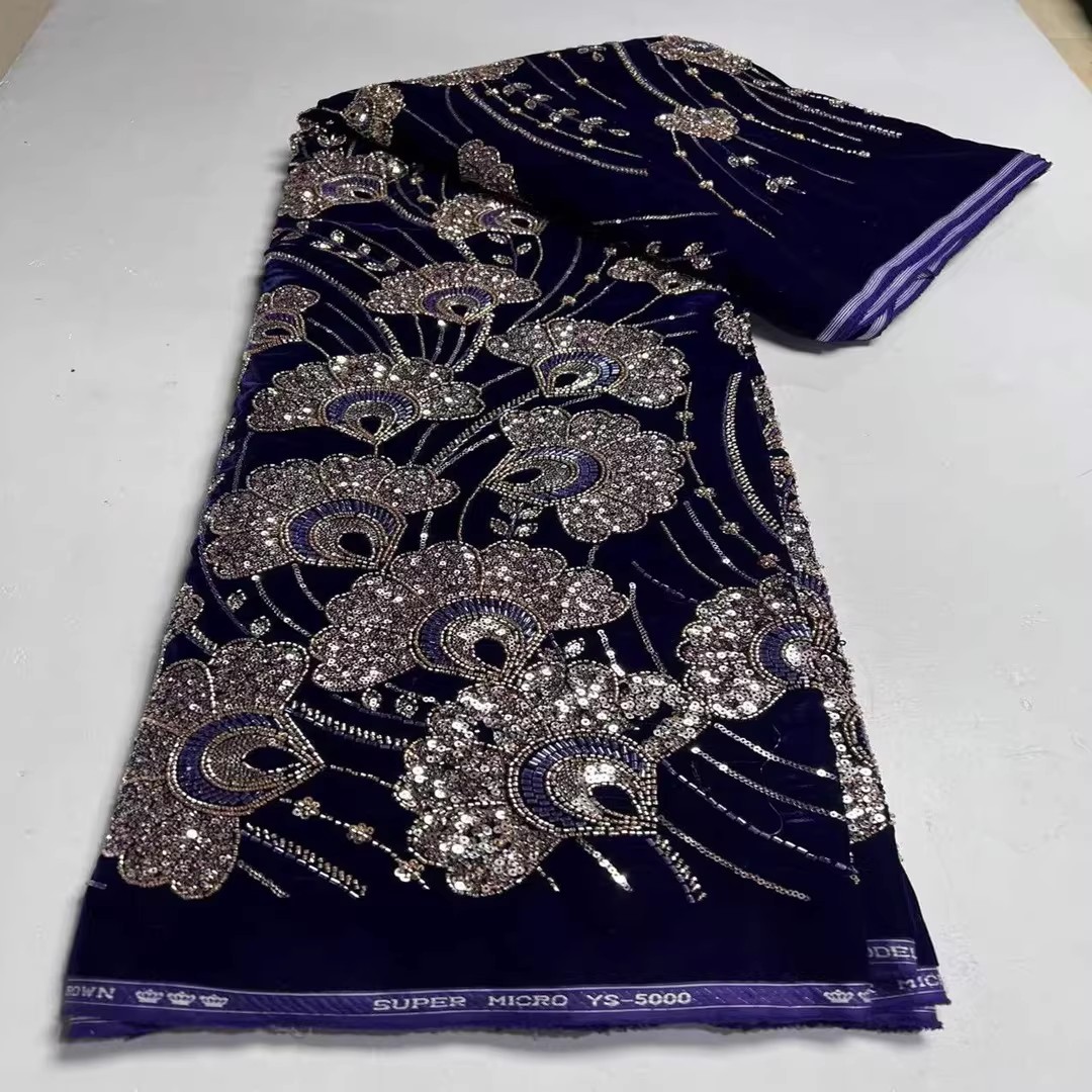 5 yard Yeni kadife kumaş Pul b - Embroidery Beads incelemesi ve fiyatı