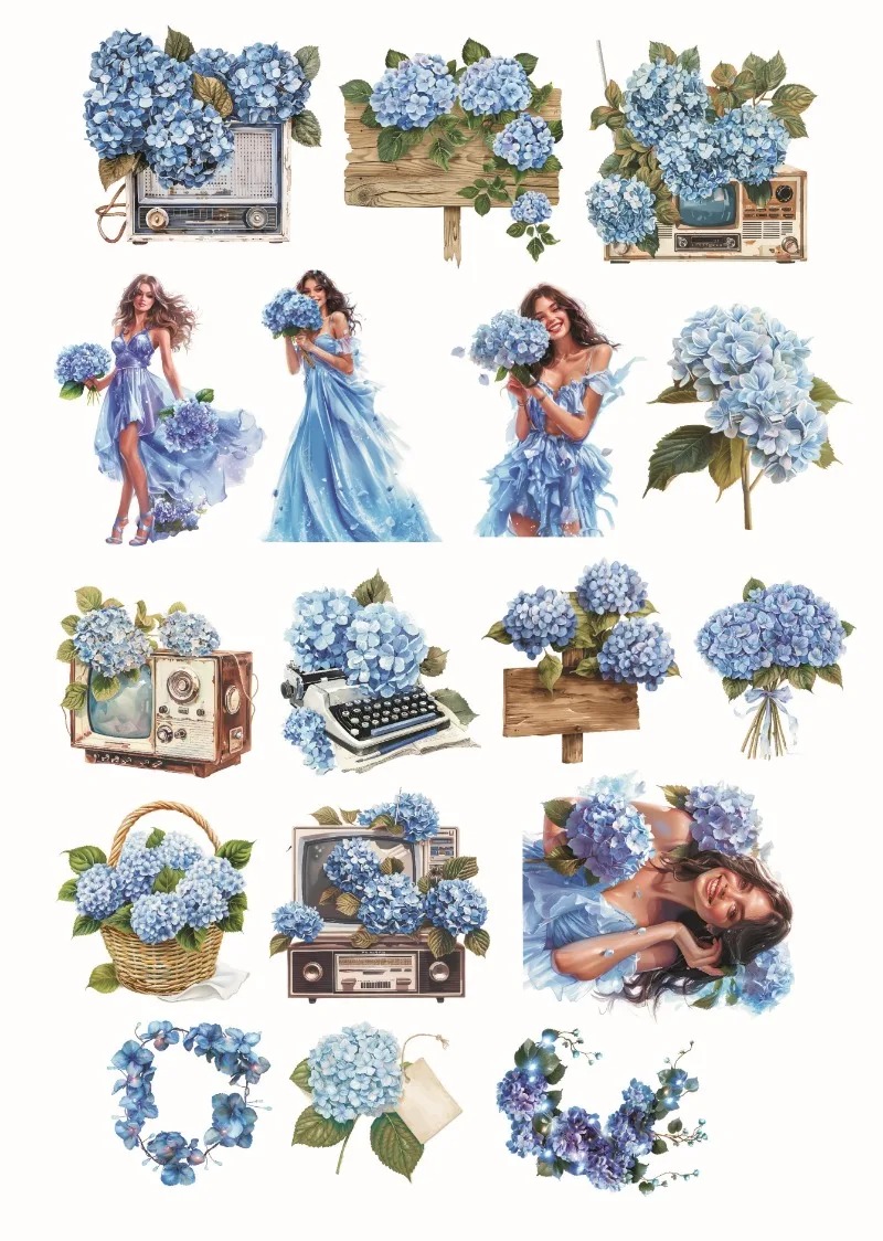 Sevimli su geçirmez Retro mavi - Embroidery Sheet incelemesi ve fiyatı
