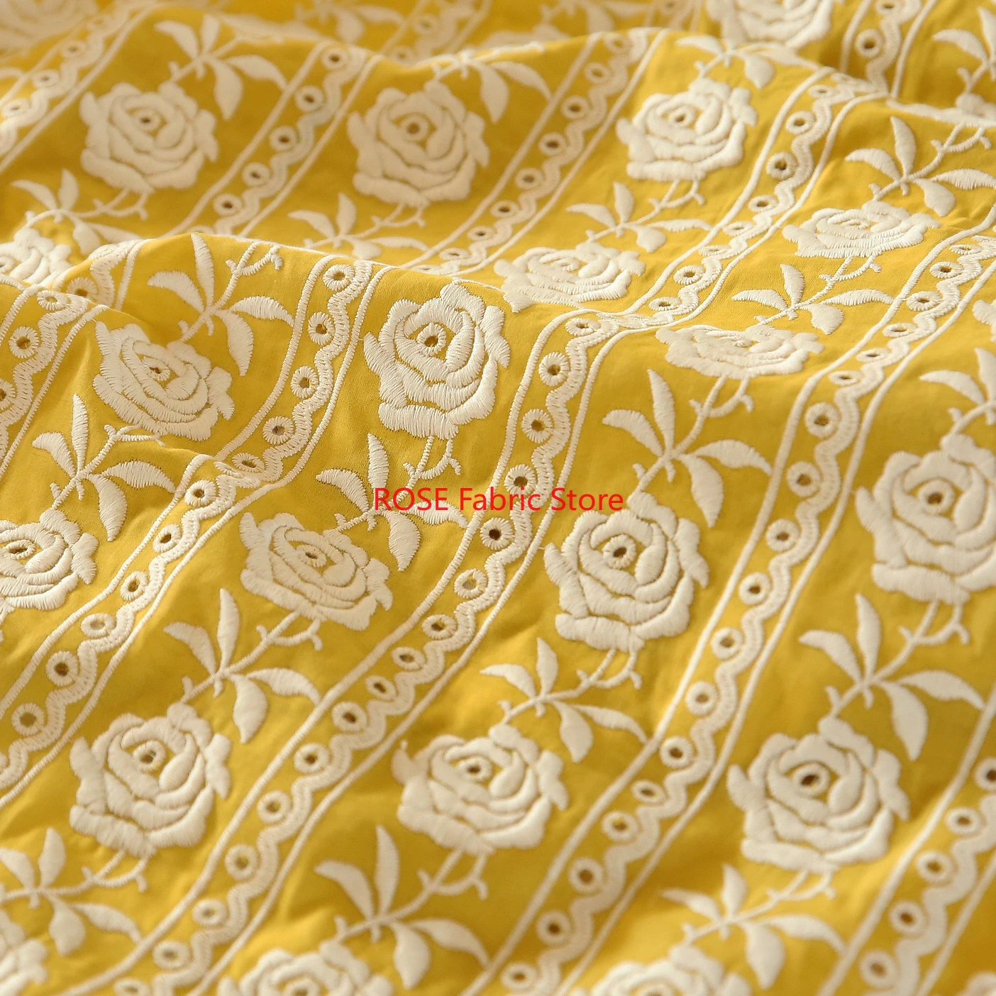 Fransız Pamuklu Sarı Gül Ağır  - Embroidery Yellow Dress incelemesi ve fiyatı