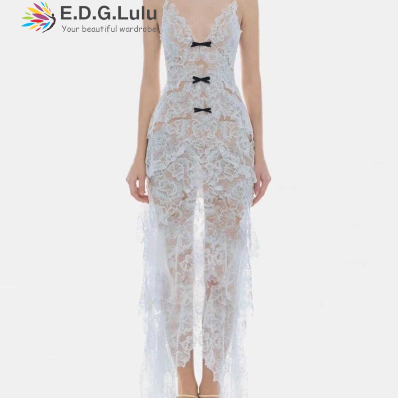 EDGLuLu V Yaka Tek Sıra Fiyonk - Embroidery Yellow Dress incelemesi ve fiyatı