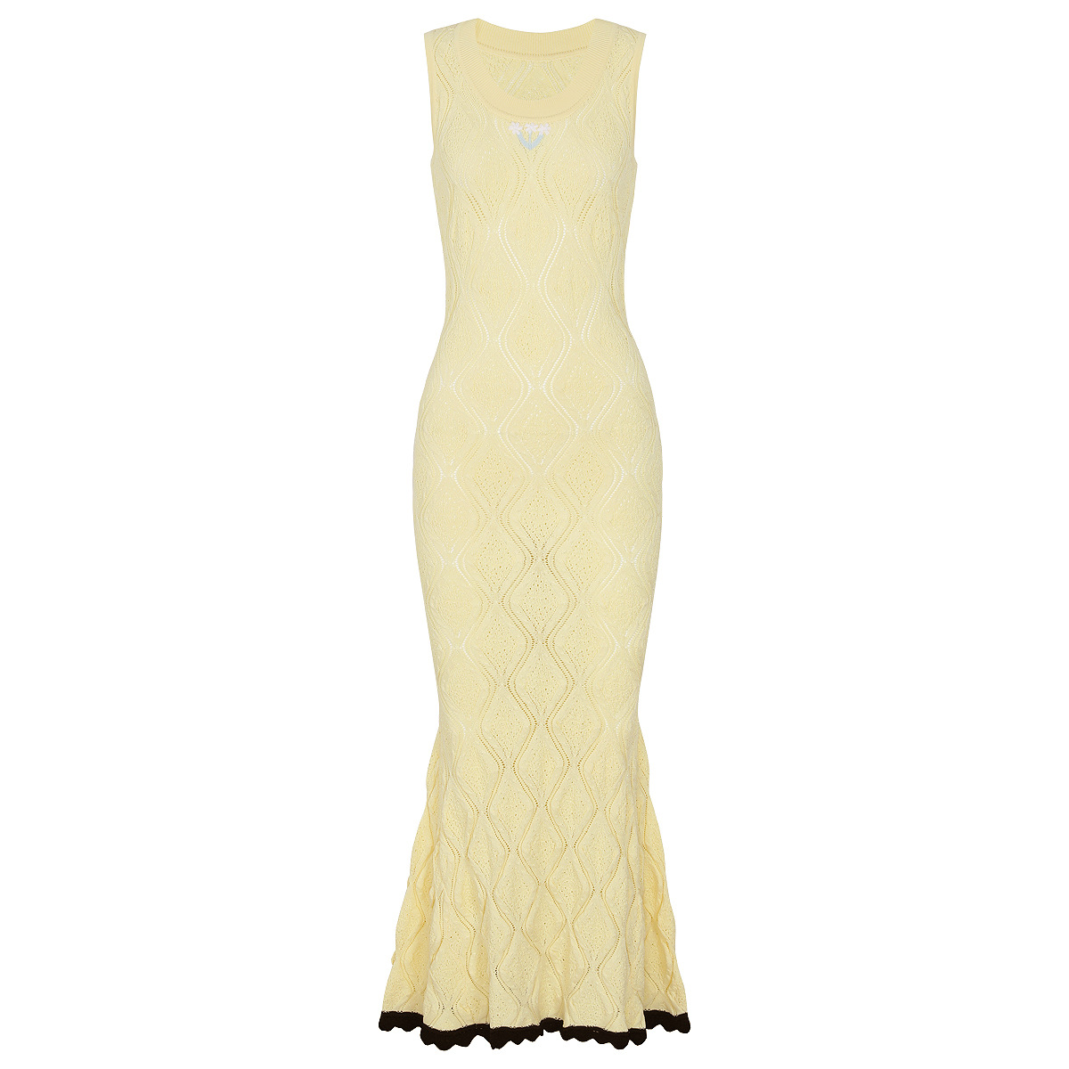 ZJYT kadın Yaz Uzun Örme Elbis - Embroidery Yellow Dress incelemesi ve fiyatı