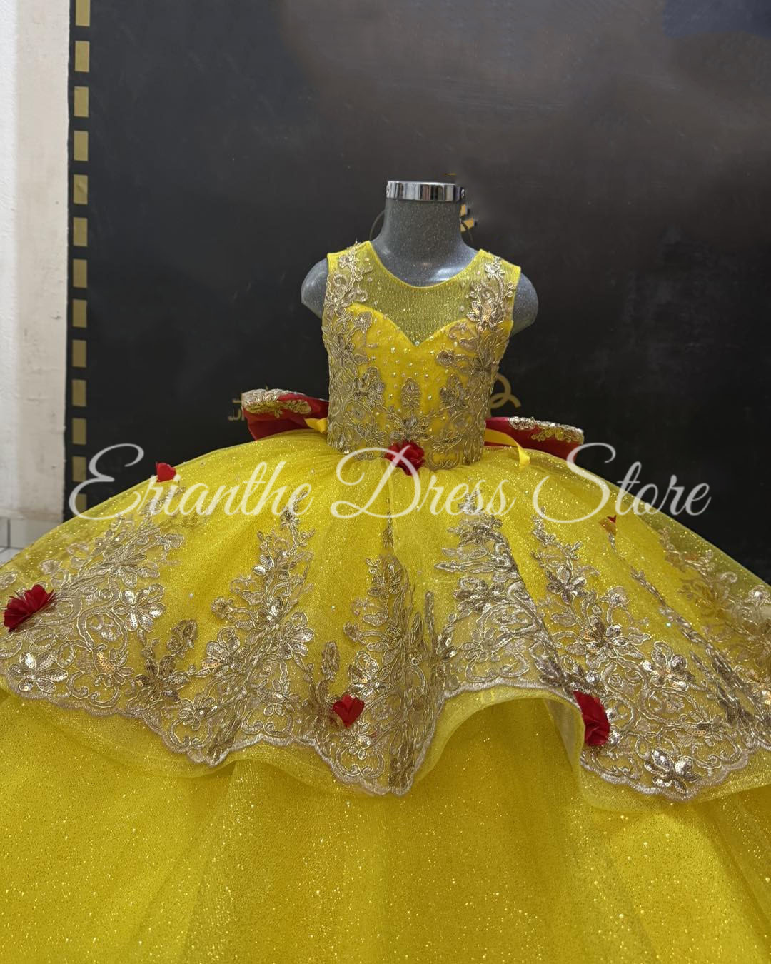 Sarı Çiçek Kız Elbise Düğün Iç - Embroidery Yellow Dress incelemesi ve fiyatı