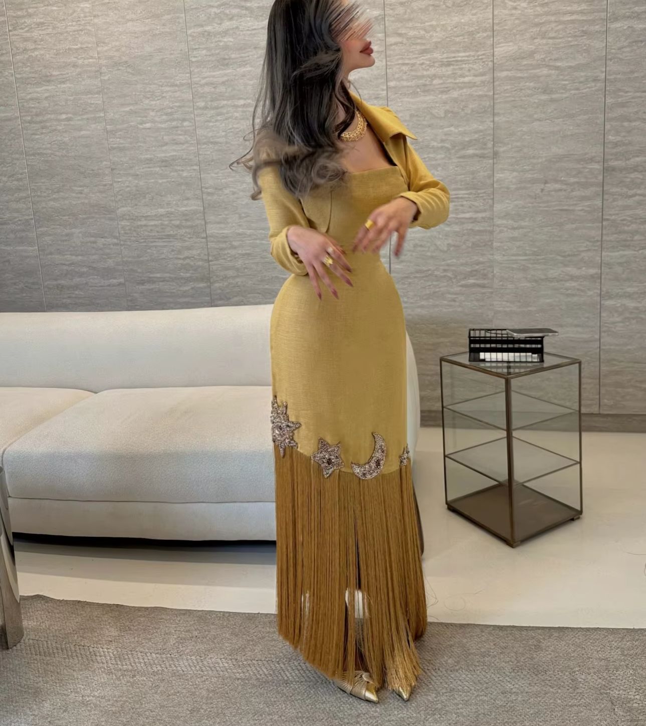 Özel Tasarım Zarif Abiye Elbis - Embroidery Yellow Dress incelemesi ve fiyatı