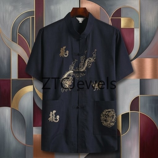 Çin Ejderha Nakış Kung Fu Göml - Embroidery Shirt incelemesi ve fiyatı
